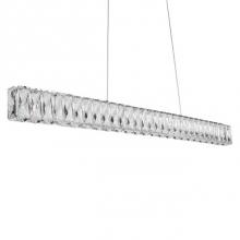  LP7839 (3000k) - Single Linear Led Pendant, With Exquisite Diamond Cut Clear Crystals Which Reflects The Light