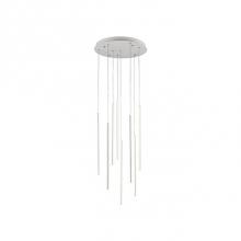  MP14919-WH - Extruded Circular Aluminum Vertical Lamp RodsFlexible Silicon Rubber DiffusersLightly Textured