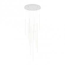  MP14924-WH - Extruded Circular Aluminum Vertical Lamp RodsFlexible Silicon Rubber DiffusersLightly Textured