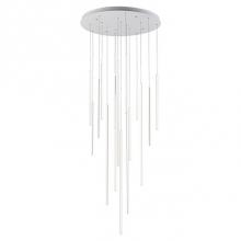  MP14932-WH - Extruded Circular Aluminum Vertical Lamp RodsFlexible Silicon Rubber DiffusersLightly Textured