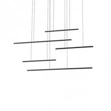  MP18350-BK - Square Profile Linear Aluminum With Thin CablesInset Opal Polymeric DiffuserFinely Textured Plate