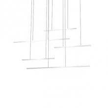  MP18350-WH - Square Profile Linear Aluminum With Thin CablesInset Opal Polymeric DiffuserFinely Textured Plate