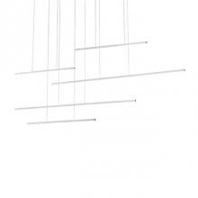  MP18363-BN - Square Profile Linear Aluminum With Thin CablesInset Opal Polymeric DiffuserFinely Textured Plate