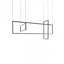  MP28356-BK - Square Profile Linear Aluminum Frames With Thin CablesInset Opal Polymeric DiffuserFinely