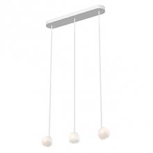  MP47613-WH - Perched At The End Of An Elongated Thin Tube Rests A Deceptively Simple Globe, Emitting Both