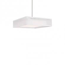  PD14015-WH - The Black Or White Organza Shade That Covers The Concealed Aluminum And Steel Chassis Gives Depth