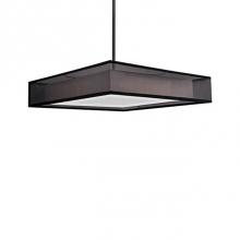  PD14020-BK - The Black Or White Organza Shade That Covers The Concealed Aluminum And Steel Chassis Gives Depth