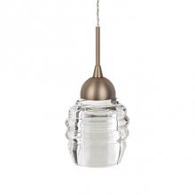  PD52104-VB - Vintage But Modern Led Single Downward Pendant, With Polished Chrome Metal Details And Elegant