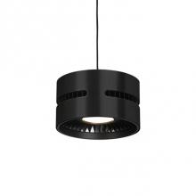  PD6705-BK - Single Led Pendant With Heavy Gauged Cast Aluminum Outer Casting, Visible Black Heatsink From Two