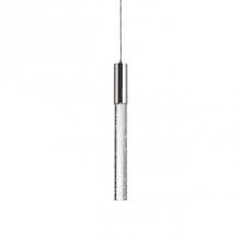  PD7721-CH - Single Lamp Led Pendant With Sleek Metal Housing In Brushed Nickel Or Chrome Finishes. Long