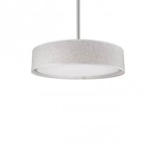  PD7916-BG - Round Led Flush Mount With A Refined Hand Tailored Textured Fabric Shade Available In Beige,