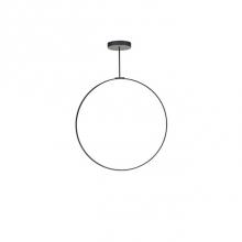  PD82536-BK - Aluminum Ring With Circular Ceiling Mount. Circular Profile. Flexible Silicon-Rubber Diffuser.