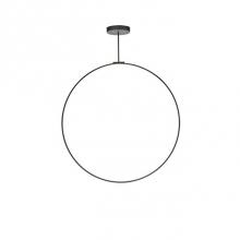  PD82548-BK - Aluminum Ring With Circular Ceiling Mount. Circular Profile. Flexible Silicon-Rubber Diffuser.