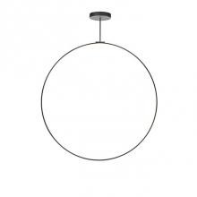  PD82560-BK - Aluminum Ring With Circular Ceiling Mount. Circular Profile. Flexible Silicon-Rubber Diffuser.