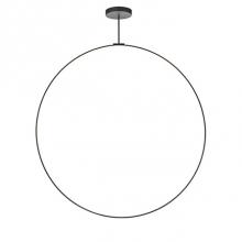  PD82572-BK - Aluminum Ring With Circular Ceiling Mount. Circular Profile. Flexible Silicon-Rubber Diffuser.