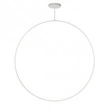  PD82572-WH - Aluminum Ring With Circular Ceiling Mount. Circular Profile. Flexible Silicon-Rubber Diffuser.