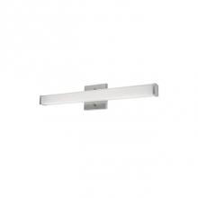  VL12323-BN - Contemporary Led Vanity With Rectangular Shaped Glass, The Glass Has A Clear Exterior With