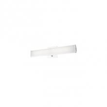  VL6020-CH - Simplistic Modern Led With Rectangular Shaped White Acrylic Finished With Chrome End Caps And