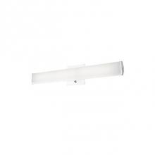  VL6024-CH - Simplistic Modern Led With Rectangular Shaped White Acrylic Finished With Chrome End Caps And