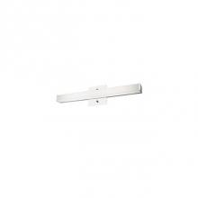  VL6220-CH - Simplistic Modern Led With Rectangular Shaped White Acrylic Finished With Chrome End Caps And