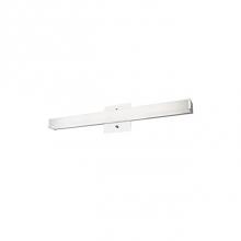  VL6224-CH - Simplistic Modern Led With Rectangular Shaped White Acrylic Finished With Chrome End Caps And