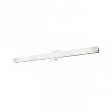  VL6236-CH - Simplistic Modern Led With Rectangular Shaped White Acrylic Finished With Chrome End Caps And