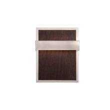  WS11207-BN/WT - Single Led Array Wall Sconce With Masculine, Minimalist Styled Formed Steel Housing. Available In