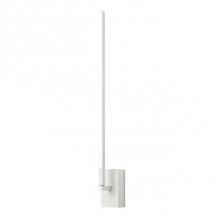  WS25125-WH - Square Profile Linear Aluminum With Rectangular Wall Mount. Inset Opal Polymeric Diffuser. Finely