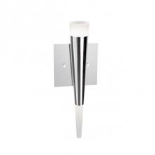  WS2614-CH - Unique In Design Shaped As A Slender Cone. Top And Bottom Frosted Acrylic Diffusers Which Light