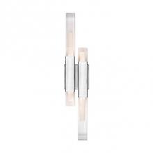  WS53322-CH - Martello Uses Man-Specade And Natural Elements To Exude A Dramatic Vibe; 2 Polished Chrome Bars