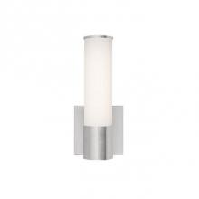  WS60111-BN - Ws60111 - Cylindrical White Opal Glass With Electroplated Formed Steel