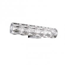  WS7818 (3000K) - Cylinder Shaped Led Wall Sconce, With Exquisite Diamond Cut Clear Crystals Which Reflects The