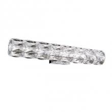  WS7824 (3000K) - Cylinder Shaped Led Wall Sconce, With Exquisite Diamond Cut Clear Crystals Which Reflects The