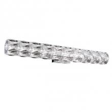  WS7830 (3000K) - Cylinder Shaped Led Wall Sconce, With Exquisite Diamond Cut Clear Crystals Which Reflects The