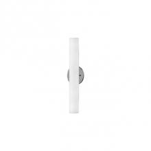  WS8318-BN - Led Wall Sconce With Cylinder Shaped White Opal Glass. Metal Details In Brushed Nickel Or Chrome