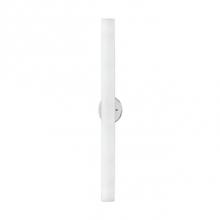  WS8332-CH - Single Led Wall Sconce With Cylinder Shaped White Opal Glass. Metal Details In Brushed Nickel Or