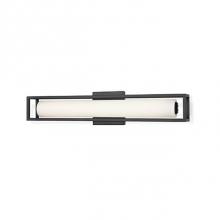  WS83421-BK - Square Powder-Coated Steel FrameExtruded Aluminum Heatsink Mounted To Square Wall