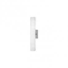  WS8418-BN - Led Wall Sconce With Rectangular Shaped White Opal Glass. Metal Details In Brushed Nickel Or