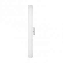  WS8432-CH - Single Led Wall Sconce With Rectangular Shaped White Opal Glass. Metal Details In Brushed Nickel